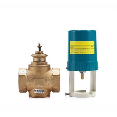 Unidad de bobina de ventilador de sistema HVAC de modulación proporcional con válvula motorizada de control bidireccional