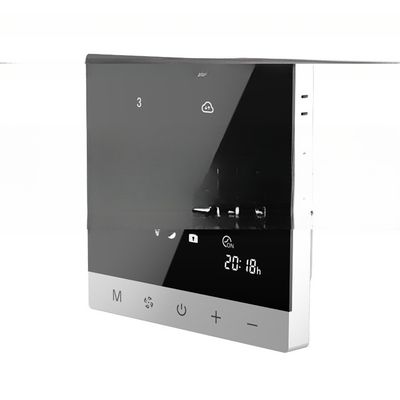 RS485 Modbus AI Voz con pantalla táctil Termostato para la unidad de la bobina del ventilador 86mm*86mm*10.5mm