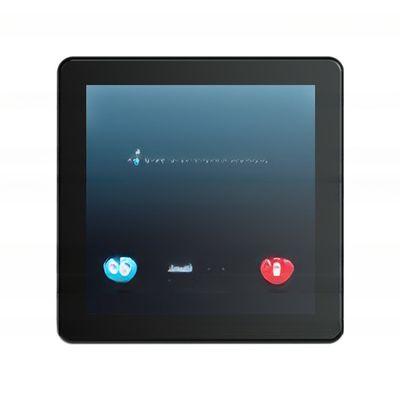 Estilo de diseño contemporáneo Modbus de 4.0 pulgadas pantalla táctil programable color LCD termostato de la bobina del ventilador grande