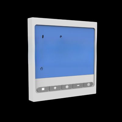 Termostato inteligente de control de habitaciones con pantalla táctil acrílica y rango de entorno de trabajo