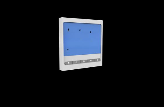 Termostato inteligente de control de habitaciones con pantalla táctil acrílica y rango de entorno de trabajo
