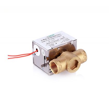 Motor de la unidad de la bobina del ventilador de retorno de resorte con válvula de zona de latón de control automático de 3 vías