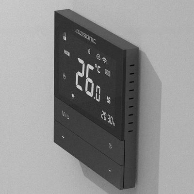 Pantalla táctil agua calefacción por suelo sala de calor termostato tipo de piano botón carga máxima 3A agua