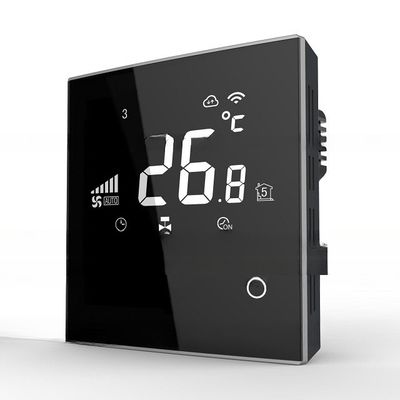 Termostato de pantalla táctil WiFi para el control inteligente de la habitación en el entorno de trabajo de oficina en el hogar