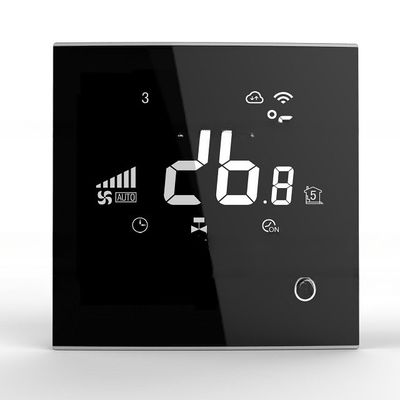 Termostato de pantalla táctil WiFi para el control inteligente de la habitación en el entorno de trabajo de oficina en el hogar