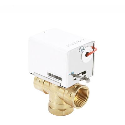 DN20 220v Ventilador de agua digital bobina de latón válvula de zona eléctrica motorizada con material de latón