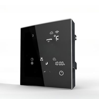 Termostato de pantalla táctil completa para calefacción y enfriamiento programable de la unidad de la bobina del ventilador