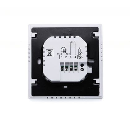 0.5C Precisión de visualización Blanco Termostato de habitación WiFi programable HVAC para calefacción por suelo