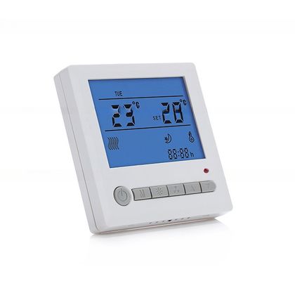 Termostato digital de calefacción por suelo con sensor externo y rango de temperatura de 5-35C