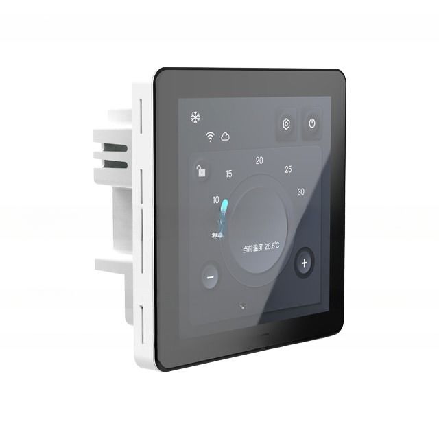480*480 Resolución de 4.0 pulgadas Tuya WIFI pantalla táctil pantalla de color central de aire acondicionado termostato