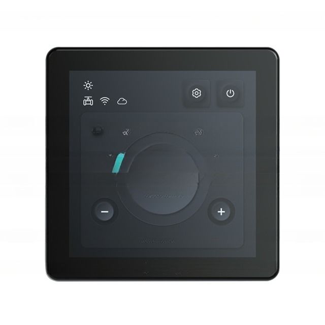 Unidad de aire acondicionado sin escobillas con pantalla de color Termostato programable con operación táctil