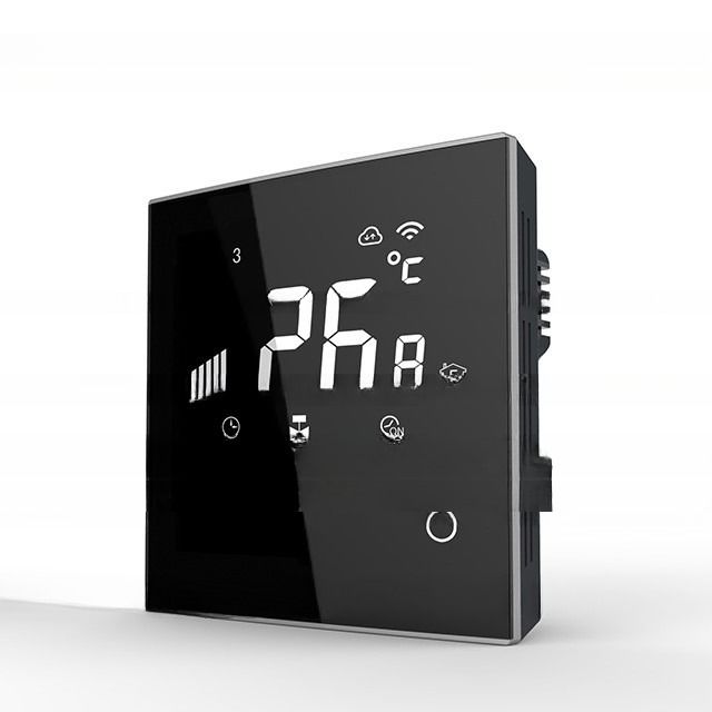 Sistemas de calefacción por suelo Termostato de pantalla táctil LCD digital para el rango de temperatura 5-35C