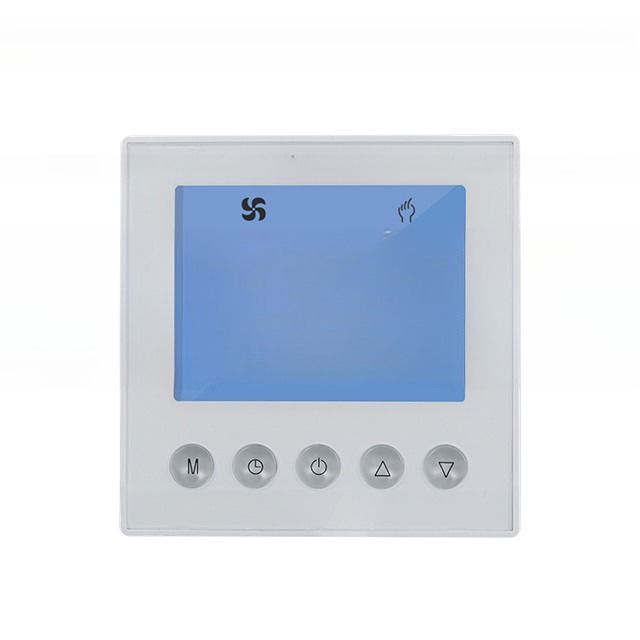 Sala de Internet Modbus FCU Panel de termostato para el control de la temperatura de rango de 5C-35C